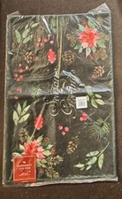Christmas Accent Rug Doormat SEASONS GREETINGS 19.7"x30" NEW Peppermint and Pine