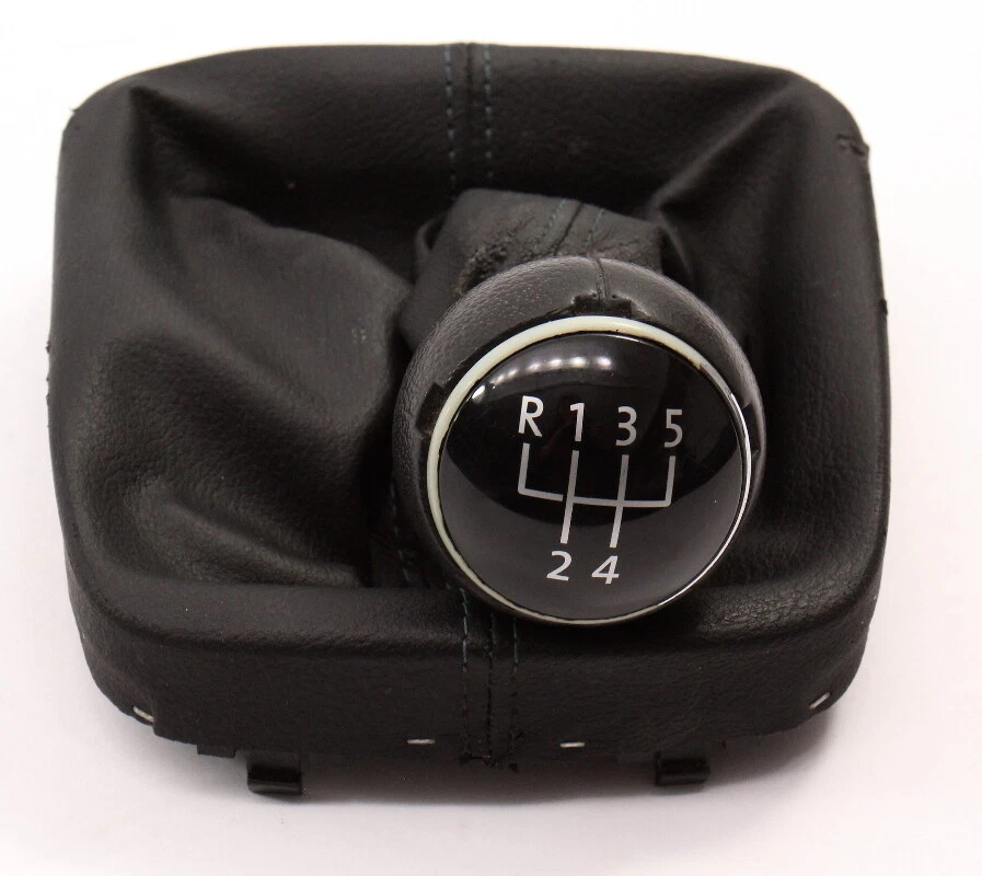 5 Speed Shifter Shift Knob & Boot 05-10 VW Jetta Rabbit MK5 - Genuine - Image 2 of 4