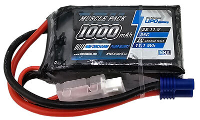 35 c 1000mah 3s lipo NEW NHX RC Muscle Pack 3S 11.1V 1000mAh 35C Lipo Battery with EC2 Connector