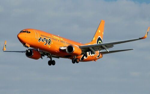 Boeing B-737 Mango offres Airlines B737 Airplane Desktop Kiln Dry Wood Model Large New