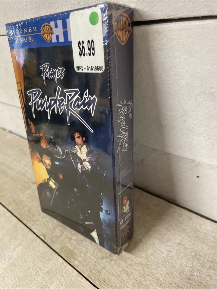 Prince Purple Rain Watermark Studio Stamp VHS Brand New Factory Sealed Foto 3 de 4