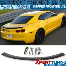 Fits 10-13 Chevy Camaro Flush Mount OE Factory Style Trunk Spoiler - Matte Black