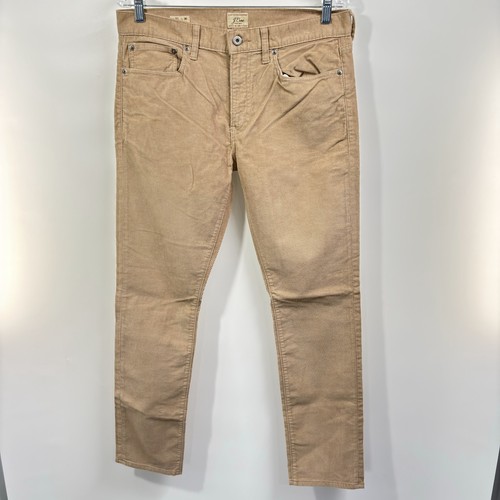 Lot 2 J.Crew Men’s 32x30 Slim Tapered Corduroy Pants Style 250 Tan + 484 Cream - Picture 4 of 11
