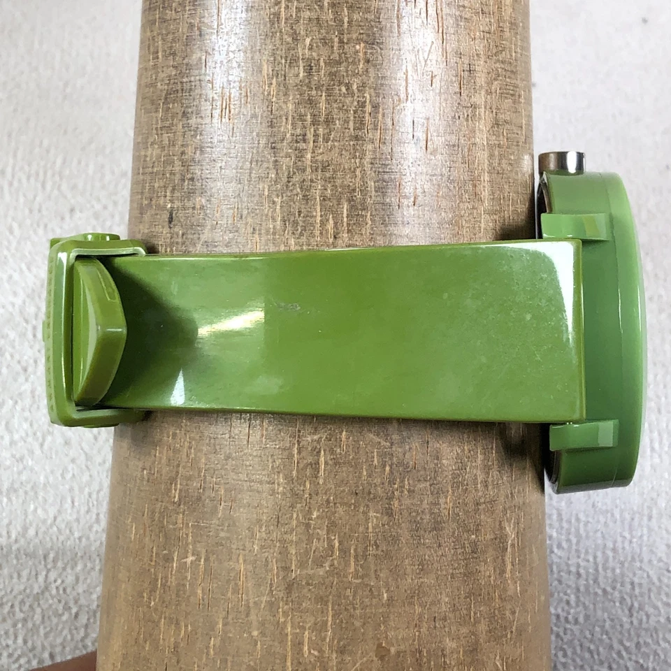 Armani Exchange Men AX1233 Green Silicone Band Quartz Analog 43mm Watch 7 1/4" - Image 3 of 4