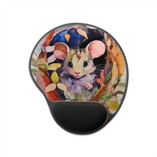 Whimsical Mouse Gaming Mat Mouse Pad With Wrist Rest, Ergonomic Frog Pad