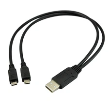 UCEC Dual Micro USB Splitter Charge Cable Power up to Two Micro USB Devices at O