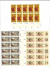 .U.S. Christmas stamps, 1974 Issue, MNH blocks 1550-1552