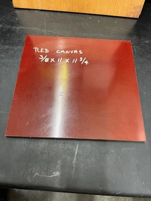NORPLEX CANVAS, Micarta - RED, 3/8 thick Sheet - Knife Handle Material - Blanks Scales