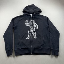 Billionaire Boys Club Hoodie Sweatshirt Mens Small Black BBC Astronaut Full Zip