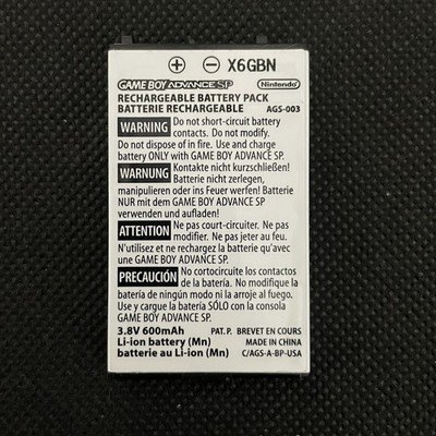 OFFICIAL OEM Nintendo GBA Game Boy Advance SP Replacement Battery AGS-003