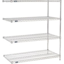Nexel Stainless Steel Wire Shelving Add-On 60"W x 18"D x 63"H
