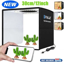 12"x12" LED Light Box Tent Portable Photo Studio Photography Shooting Background
