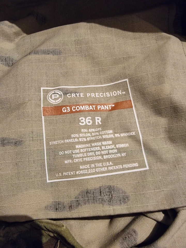 Original Crye Precision G3 Combat Pants Einsatzhose Multicam Gr. L #0343 - Bild 3 von 4