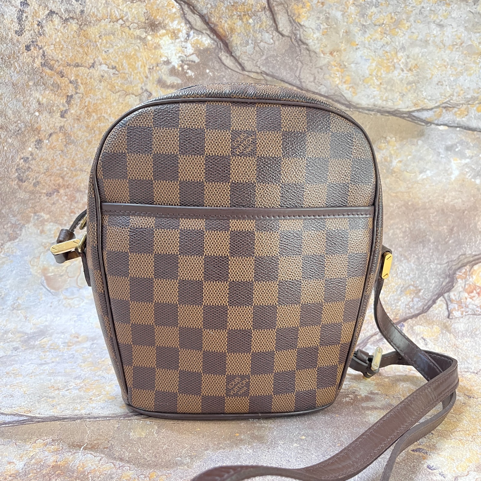 Louis Vuitton Ipanema PM Shoulder Bag Damier Ebene Crossbody