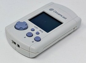 Sega Dreamcast White Visual Memory Unit VMU w/ Original Packaging - Tested!