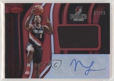 2019 Certified Freshman Fabric Signatures Red 59/99 Nassir Little #NL Auto 1m77