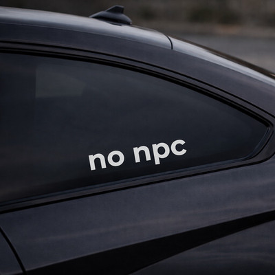 No Npc Auto Aufkleber Motorrad Sticker 10-50 cm Tuning JDM Sport Drift FUN