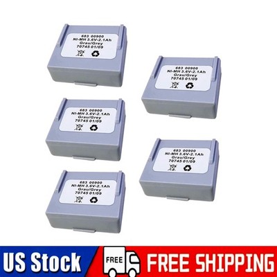 5Pcs 68300900 Ni-MH 3.6V 2.1Ah Battery For HETRONIC Remote Control 68300900.