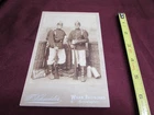 WWI  Cabinet Card Photo GERMAN SOLDIERS in UNIFORM with RIFLES & STEINS