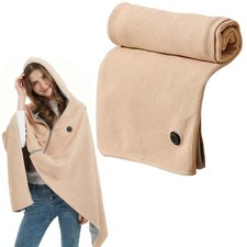 Heated Shawl Wraps for Women,Portable Heated Shawl,Portable USB Hooded Heated