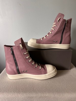 Rick Owens Ramones - Size 46 - Dusty Pink Leather - NEW - Made in