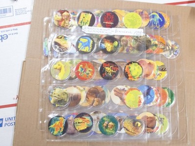 POGS/MILKCAPS DISNEY'S ''DINOSAUR'' BY MAGIC BOX INT. HAVE 88 OF 105 NEEDED