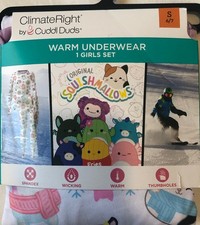 Squishmallow Thermal Set Girls Size S 6/7