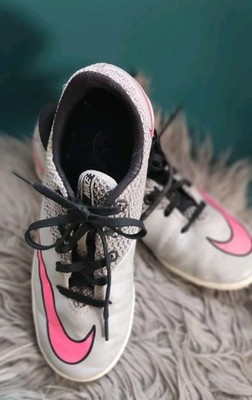 Fussball Schuhe Nike MercurialX Pro IC Grau/Pink/Schwarz Gr 36,5 Turnschuhe