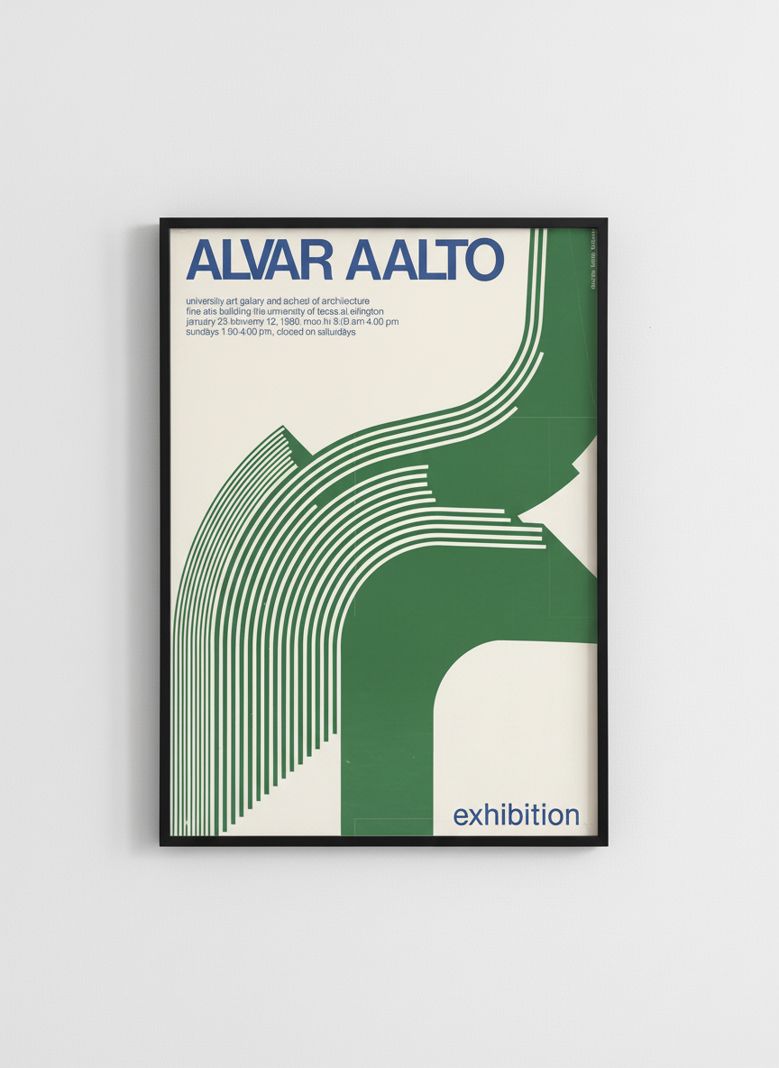 Alvar Aalto Exhibition Poster - 24x36 Print | eBay