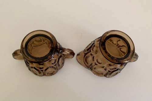 LE Smith Moon and Stars Smoke Color Creamer and Sugar Bowl Set. Selling As Is. - Picture 8 of 10