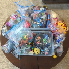 HUGE Lot Vintage McDonalds Burger King Happy Meal Toys Disney Ty Teenie Beanies