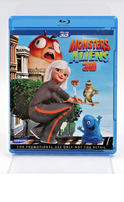 Monsters vs Aliens 3D Blu-ray DreamWorks Promo Samsung Not For Retail Movie