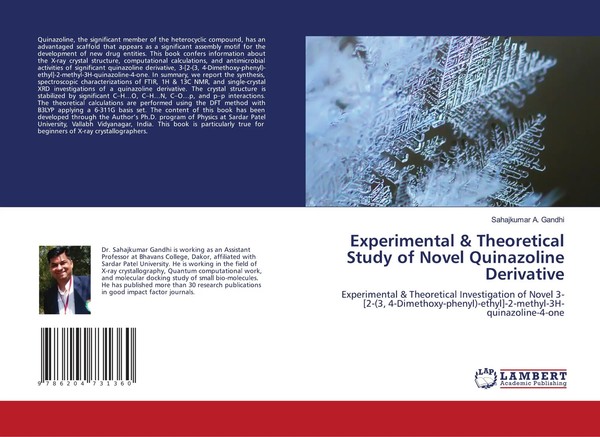 Sahajkumar A. Gandhi | Experimental & Theoretical Study Of Novel Quinazoline...-image