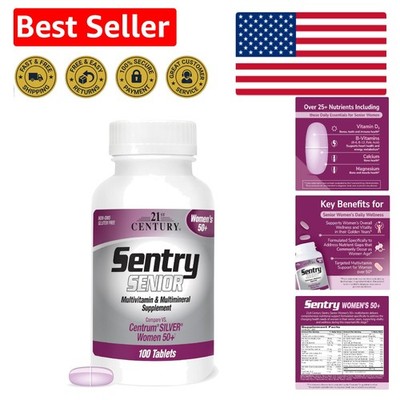 Sentry Senior Women 50+ Multivitamins - Lab Tested, Immune Support, 100 Tablets