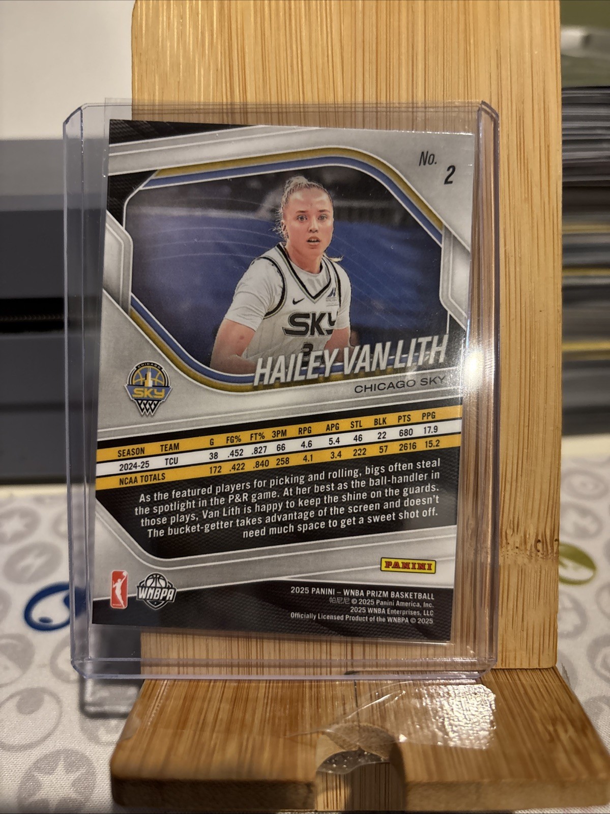 2025 Panini Prizm WNBA Basketball #2 Hailey Van Lith Base RC Rookie Card thumbnail 2