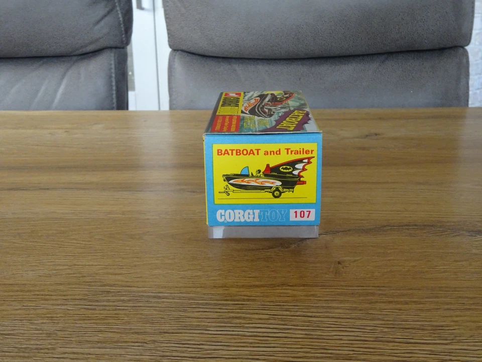 Corgi Toys 107 Batboat on Trailer 'Leerschachtel' 60er Jahre Corgi Rarität - Bild 4 von 4