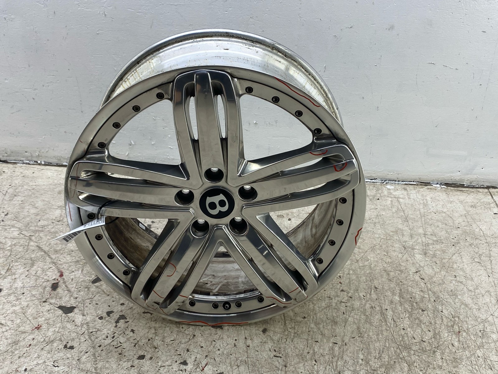 2010-2020 BENTLEY MULSANNE OEM 21X9 5 TRIPLE CHROME SPOKE ALUMINUM WHEEL RIM