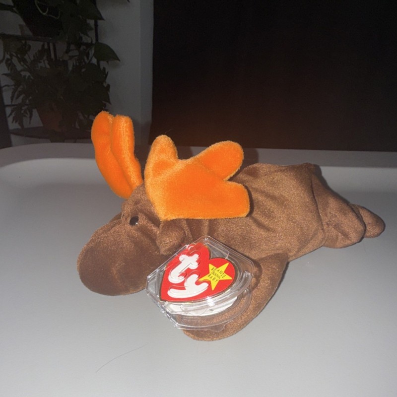 Ty Chocolate the Moose - Beanie Baby Retired 1993 Plush Toy