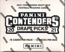 2021 Panini Contenders Draft Picks Collegiate Football Factory Sealed Cello Box