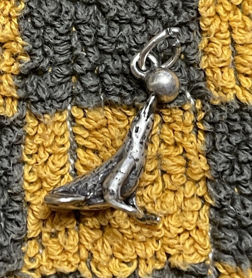 Vintage Sterling Silver 3D Animal Seal Charm 925 View 2