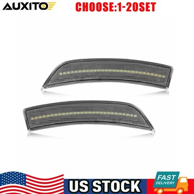 Clear Lens White LED Bumper Side Marker Lights For 2022+ BRZ Toyota GR86 2-10X
