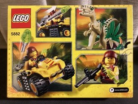 Lego Dino Ambush Attack 5882 Raptor neon green missile Tranquilizer Quad 2012