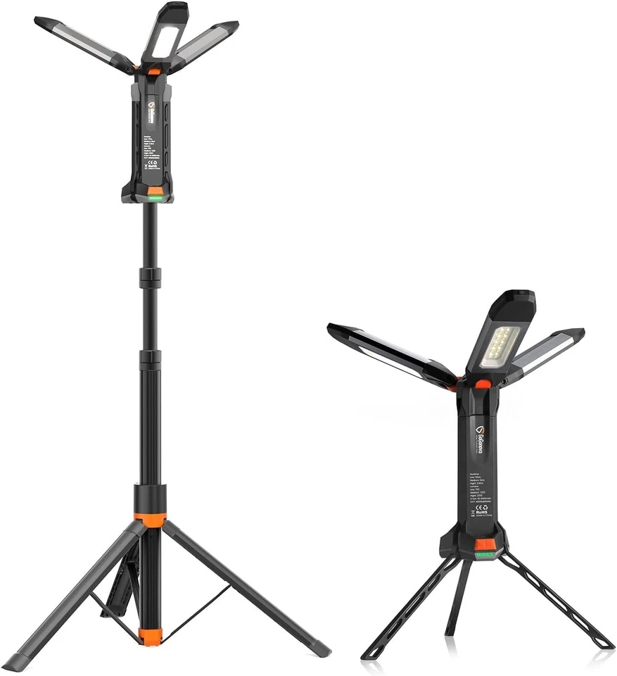 Multi-Functional 4-in-1 Cordless LED Camping Light - Up to 2200 Lumens - Image 3 of 4