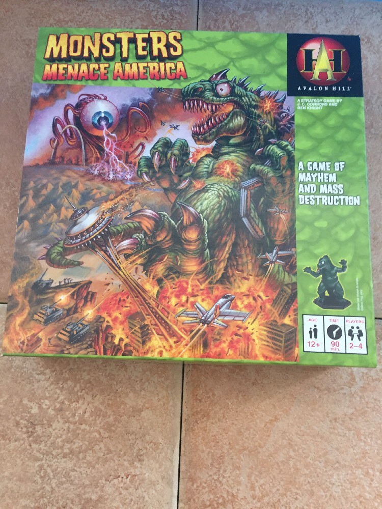 Monsters Menace America Board Game by Avalon Hill | eBay
