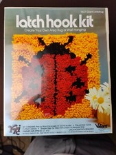 Rug Giant Ladybug Valiant Latch Hook Kit 9637 12" X 12" MIB Comes with Latchhook