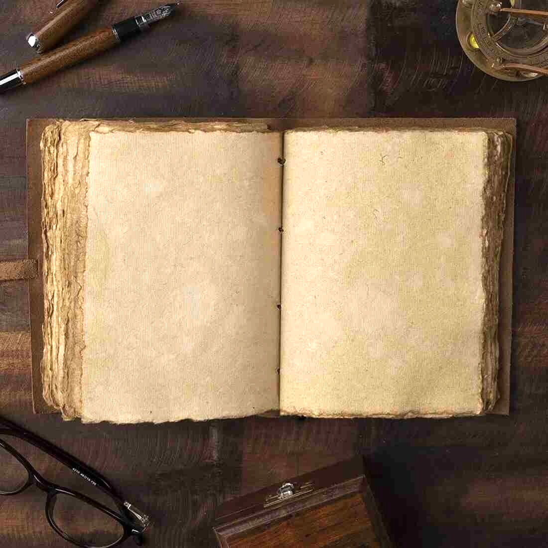 Vintage Leather bound Journal Antique Handmade Paper Notebook Diary Sketchbooks eBay