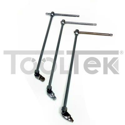 SET CHIAVI A SNODO A T SNODATA LUNGA PER BUSSOLE 1/2 " 1/4 " 3/8" TOOLTEK