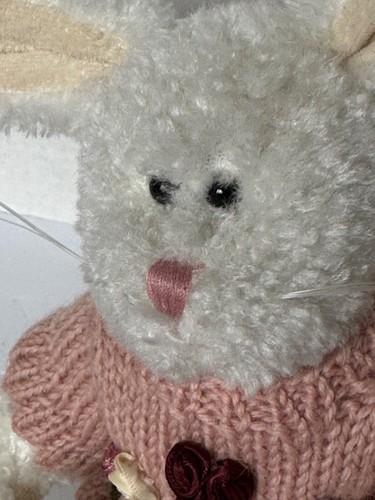 "Suéter Boyd Collection Millie The Rabbit 10"" felpa blanca - rosa con flores" - Imagen 15 de 15