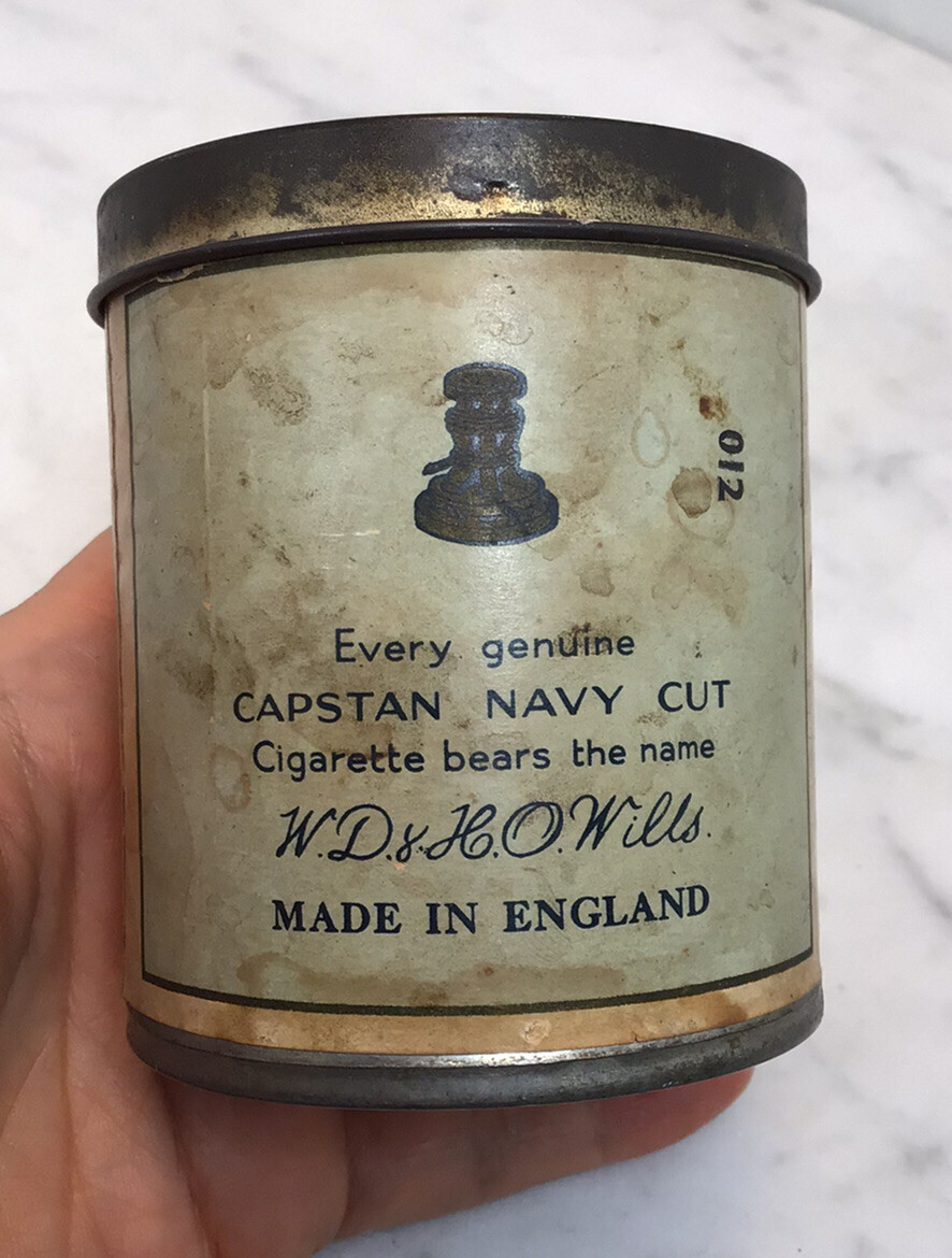 capstan navy cut cigarettes tin Vintage CAPSTAN NAVY CUT Cigarette Tin Can Advertising England