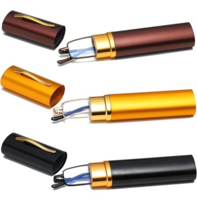 3 Paar schmale Stift Lesebrille Röhrenleser Männer Frauen antiblaues Licht 2,5